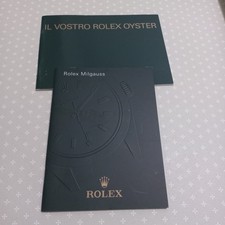 Corredo Rolex Milgauss lingua Italiana anno 2008 originale 2 Libretti booklet