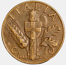 Italia 10 Centesimi 1941