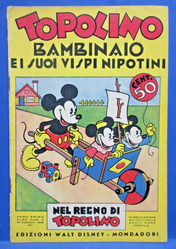 Topolino bambinaio nel regno - topolino,