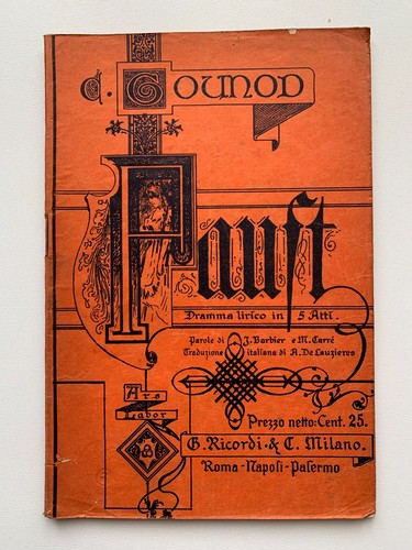 Antico libretto opera lirica - libretto,