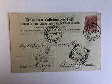 Cartolina Pubblicitaria Fabbrica Funi Vele e Sacchi Vallefuoco Napoli c16