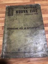 Manuale Officina Fiat 1100/ 1200 Granluce 103 Ecc Foto A Colori / B/N