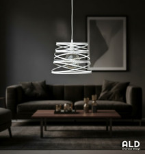 Lampadario sospensione moderno bianco per cucina bagno cameretta camera da letto