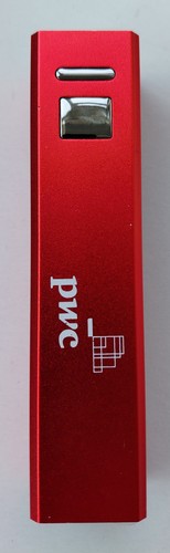 Powerbank usb portatile rosso - usb,
