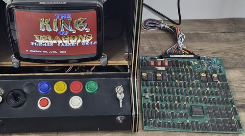 The king dragons pcb arcade - dragons,