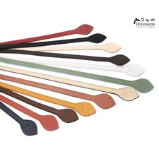 Manici pelle piatti cuciti artigianali coppia di ricambio borse borsone valigie