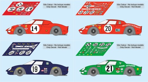 Decals ferrari 250 mans - decals, lm