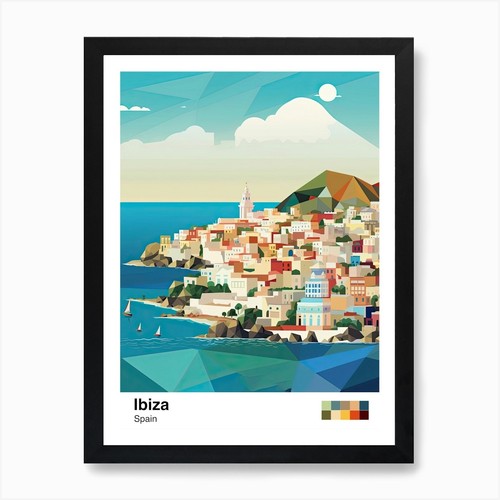 Ibiza spagna illustrazione - ibiza,,
