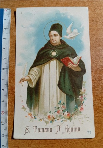 Santino holy card - card, tommaso