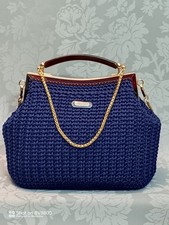 Borse donna lavorate a uncinetto. Borsa clutch. Fatta a mano. Borsa donna.