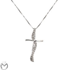 Collana oro bianco 18 kt 750