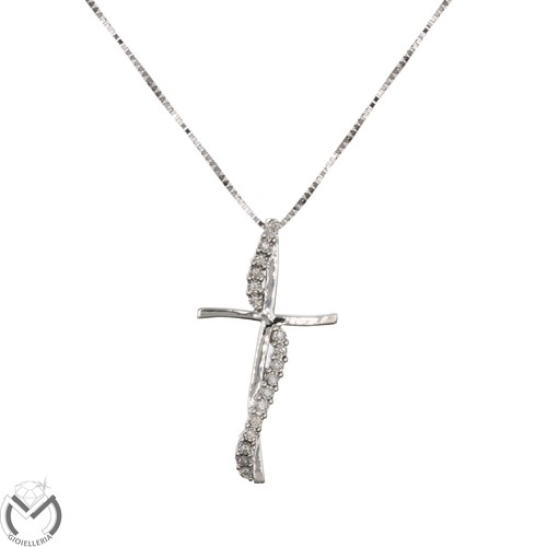 Collana oro bianco 750 - 18, kt
