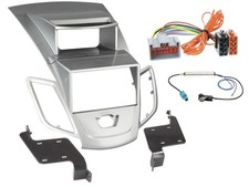 Kit installazione radio doppio DIN autoradio per Ford Fiesta 2008-2010 display argento