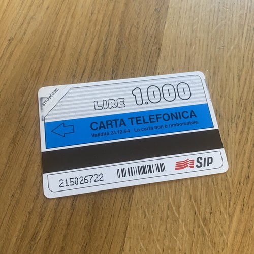 Carta telefonica 1000 - telefonica, lire