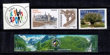 Francia 2008 MNH 100% Sport, paesaggi, monumenti