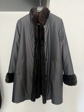 Pelliccia Marrone Scuro Nero/