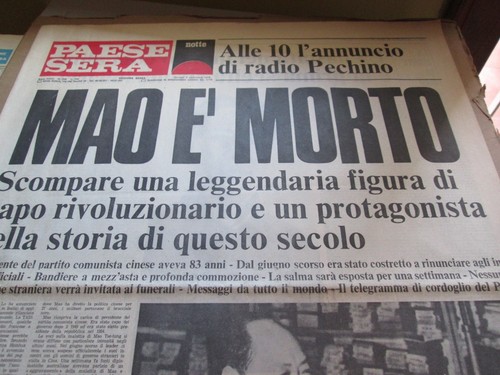 Giornale storico morte mao - morte,