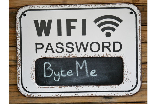 Wifi wall decoration - decoration, chalk