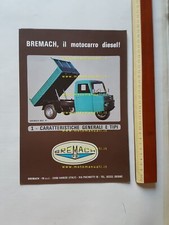 Bremach Motocarro ND3 1978 depliant originale ITALIANO 3 wheeler BROCHURE