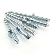RIVETTI A STRAPPO IN ALLUMINIO / ACCIAIO D. 2,4 3 3,2 3,4 4 4,8 6 mm TESTA TONDA