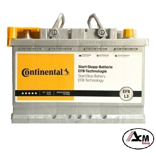 Batteria auto continental efb - batteria,