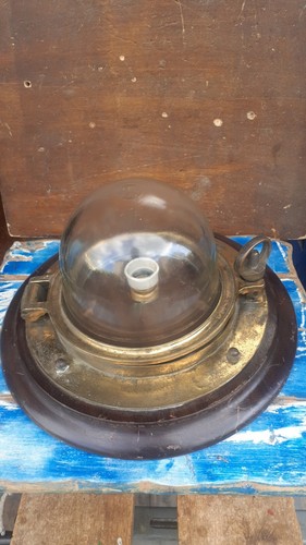 Lampada oblò bronzo di - lampada,