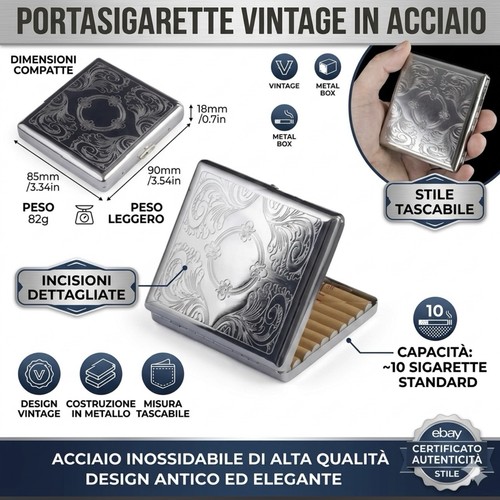 Portasigarette vintage - vintage, in