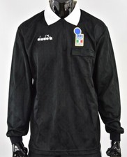 Maglia manica lunga DIADORA 1993 Arbitro Pierluigi Collina Serie A Italia TAGLIA XL 