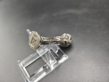 Sigillo antico in argento con stemma nobiliare, Old Silver Seal