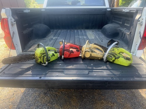 Lot four poulan chainsaws - lot,