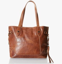 Borsa da trasporto Frye Melissa, cognac, nuova con etichetta $328
