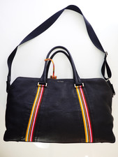 Borsone Paul Smith Holdall in pelle City Webbing Stripe grande weekend