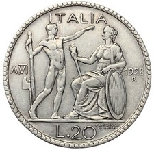 20 LIRE 1928 - LITTORE -