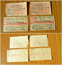 LOTTO 4 BIGLIETTI CINEMA