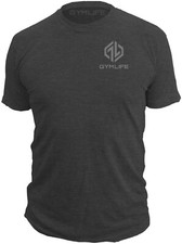 GYM LIFE® ICON T-Shirt Uomo Atletica Allenamento Esercizio Fitness Uomo Camicie, Nero 