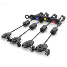 4 Scambisti Illuminati Carp Fishing, Testa Tonda, LED Colore, Custodia, Pesca