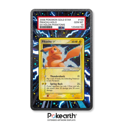 Pikachu gold star 104 110 - star,