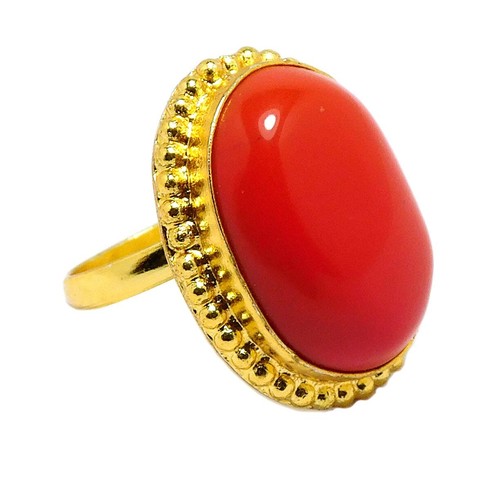 Anelli grandi corallo - , rosso