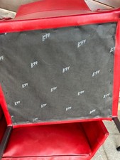 6 sedie da pranzo vintage Texas in pelle rossa e acciaio di Karl Friedrich Förster