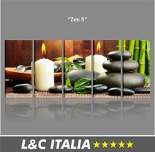 Zen 5 QUADRI MODERNI QUADRO ARREDO CENTRO BENESSERE SPA STAMPA TELA STONE PIETRE