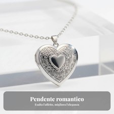 Medaglione portafoto cuore - a,