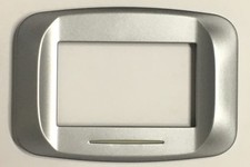 AVE Placca 3 moduli in metallo Banquise per scatola rett. ARGENTO OPACO 45PB93AO