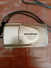 Olympus mju II Zoom 80 Zoom 38-80 Macchina Fotografica Analogica. Per Ricambi!!!