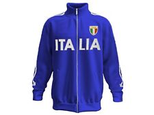 FELPA ITALIA CON ZIP Azzurra