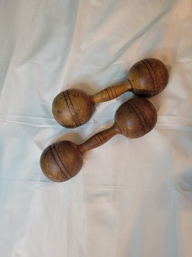 Antico manubrio legno peso - antico,