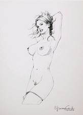 GIOVANNA CASOTTO Disegno 13 Firmato In Originale Dal Portfolio Num. Sketch Book 