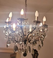 ? Lampadario anni '60 con ciondoli – vintage, buone condizioni