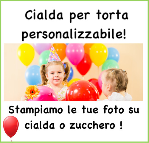 Cialda torta personalizzata