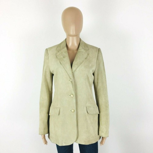 Giacca beige pelle - in,