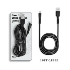Cavo USB-C in nylon intrecciato 10 piedi/2,4 A caricatore rapido cavo Type-C per tablet Samsung